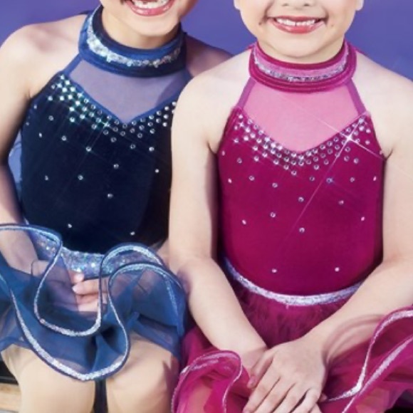 Weissman Velvet Dance Costume w/Austrian Crystals - Picture 1 of 11